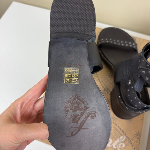 Brand New Free People Happiness Heeled Cowboy Brown Sandals size EU 37 - Picture 7 of 12